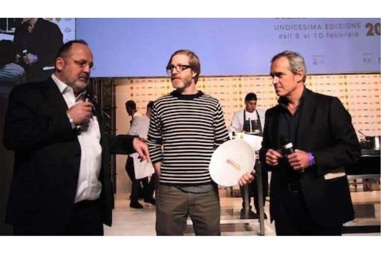 da sinistra: Paolo Marchi, Daniel Burns e Alfredo Pratolongo